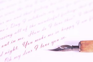 writing romance love note